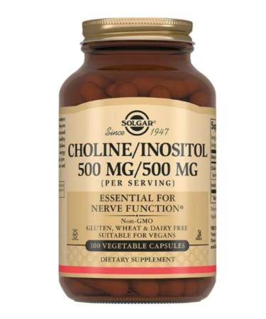 Home medicine cabinet Solgar Kholin inositol caps 500 mg 100pcs