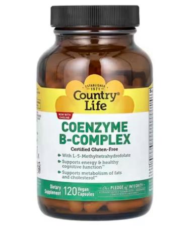 Country Life Coenzyme B Complex Coenzym B complex 120 capsules