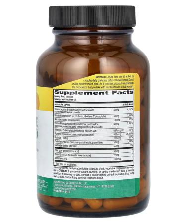 Country Life Coenzyme B Complex Coenzym B complex 120 capsules - Buy Online on GoSupps.com