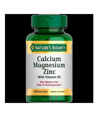 Nature's bounty Calcium-Magniy-Tsink 100 tablets of 1414 mg-3 - Buy Online on GoSupps.com