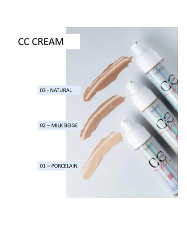Ingrid Cosmetics CC Cream Tonal SS Cream with green tea tone 02 - Buy Online on GoSupps.com