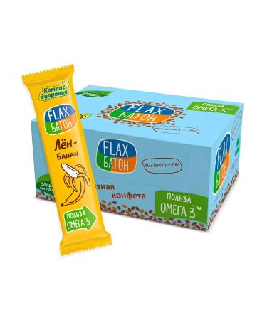 SEANATURAL Batonchik Flax Banana 20 pcs *30 g - Buy Online on GoSupps.com