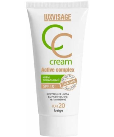 LUXVISAGE Tonal cream Active Complex SPF 10 tone 20 Beige 35 g