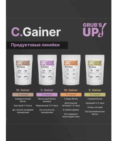 Grub's up Squirrel-carbohydrate cocktail (Heiner) C.gainer Orange 2.5kg - Buy Online on GoSupps.com