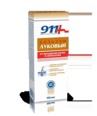 911 + Your emergency service Onion balm from hair loss and baldness 150ml - Buy Online on GoSupps.com