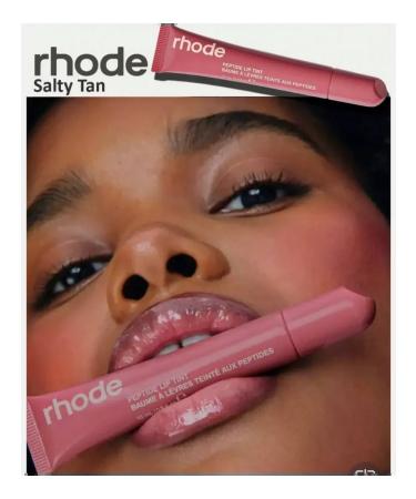 Rhode Salty tan lip shine Tint Peptide Lip Tint 10ML - Buy Online on GoSupps.com
