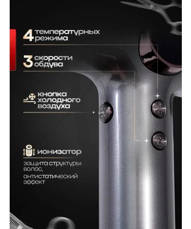 WMARK Professional hair dryer 2100 watts with nozzles - Buy Online on GoSupps.com