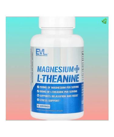EVLution Nutrition Magnesium plus L-theanine 90 plant capsules