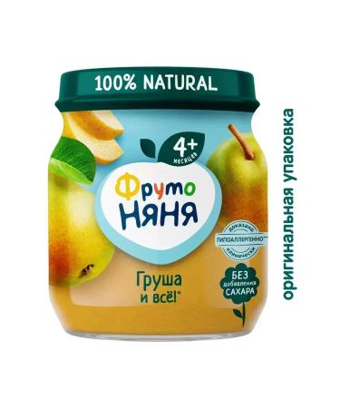 Frutonyanya Puree with pears 100g (12pcs) - Buy Online on GoSupps.com