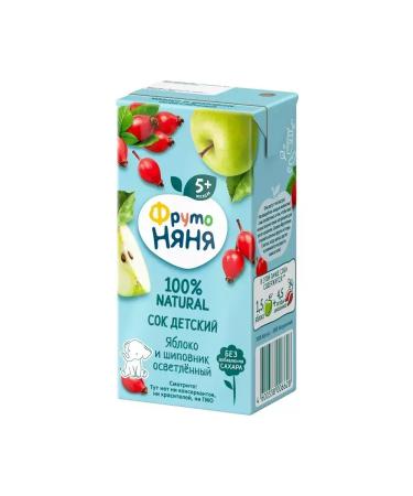 Frutonyanya Juice apple rosehip 200 ml (18 pcs) - Buy Online on GoSupps.com