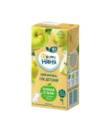 Frutonyanya Direct -press apple juice 200 ml (18 pcs) - Buy Online on GoSupps.com