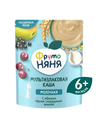 Frutonyanya Cereal porridge with apple currants and cherry milk 200g