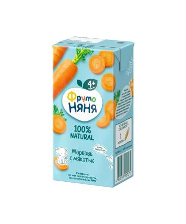 Frutonyanya Nectar carrots with pulp 200 ml (18 pcs) - Buy Online on GoSupps.com