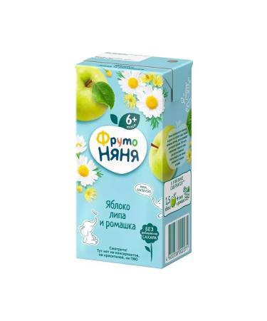Frutonyanya Drink from apples with linden and chamomile 200ml (18 pcs) - Buy Online on GoSupps.com