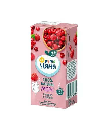 Frutonyanya Cranberry-raspberry fruits 200 ml (18 pcs) - Buy Online on GoSupps.com