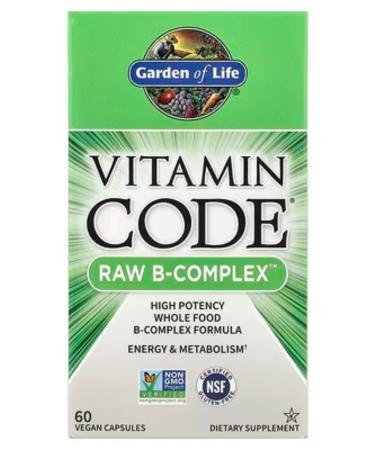 Garden of Life Vitamin Code Raw B-Complex B-complex 60 capsules