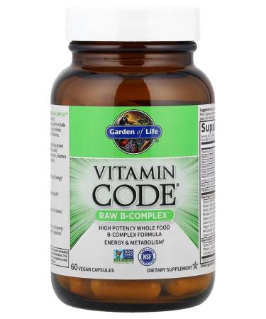 Garden of Life Vitamin Code Raw B-Complex B-complex 60 capsules - Buy Online on GoSupps.com