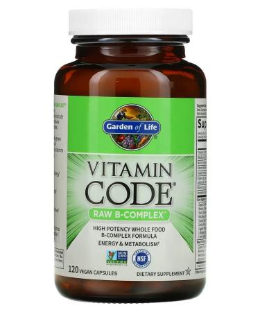 Garden of Life Vitamin Code Raw B-Complex B-complex 120 capsules - Buy Online on GoSupps.com