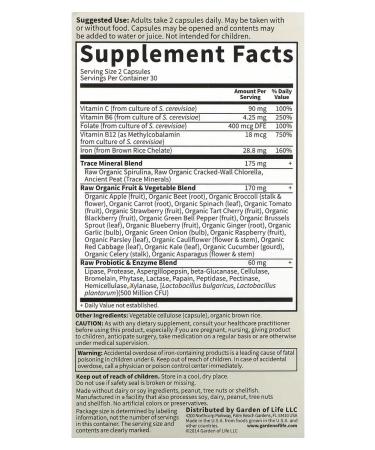 Garden of Life Vitamin Code Healthy Blood Healthy Blood 60 Capsules - Buy Online on GoSupps.com