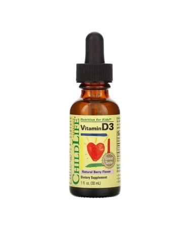 ChildLife Vitamin D3 for children in drops the taste of natural berries 30 ml