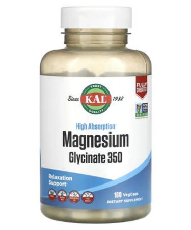 KAL Magnesium Glycinate 350 magnesium glycinate 160 capsules