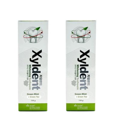 Xyldent Whitening green tea and propolis 110 g 2 pcs