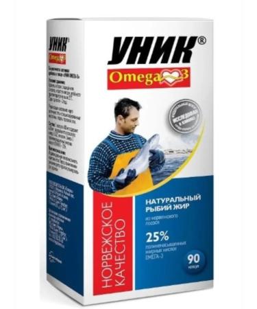Home medicine cabinet UNIC Omega-3 caps 600 mg x90pcs