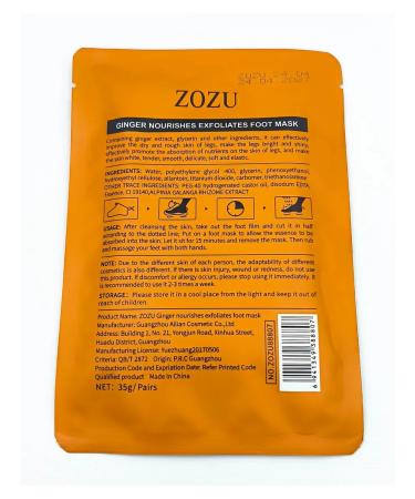 Zozu Original. Mask-nosks for the legs universal with ginger - Buy Online on GoSupps.com
