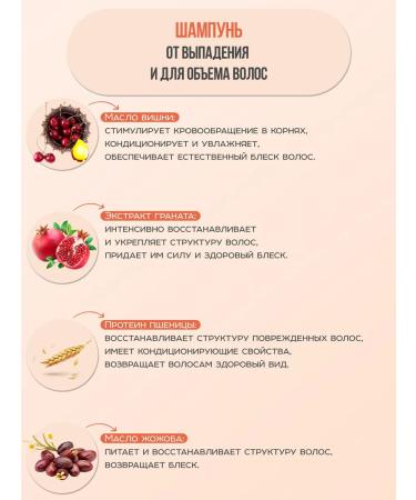 Meili cosmetics Just Pomegranate & Cherry Hair Shampoo - Buy Online on GoSupps.com