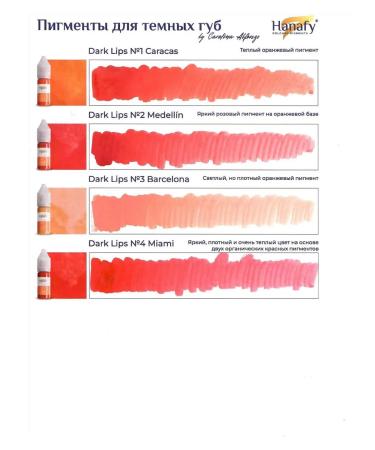 Hanafy Pigment No. 1 Caracas for permanent lip makeup 5 ml - Buy Online on GoSupps.com