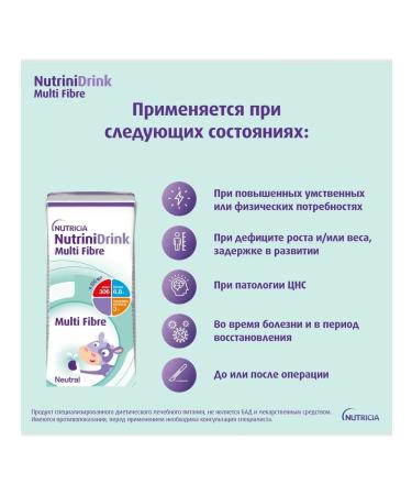 Nutridrink with dietary fiber 200ml (10 pcs) - Buy Online on GoSupps.com