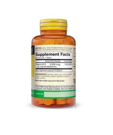 Mason Natural Vitamin B-12 3000 g Quick Dissolve USA - Buy Online on GoSupps.com