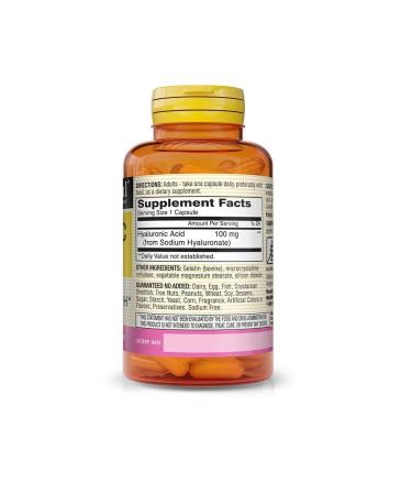 Mason Natural Hyaluronic Acid 100 mg 30 US capsules - Buy Online on GoSupps.com
