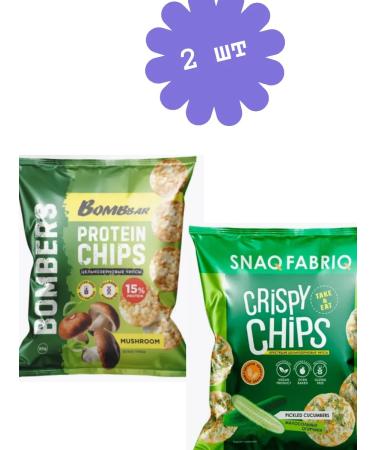BombBar Protein chips whole grains and white mushrooms