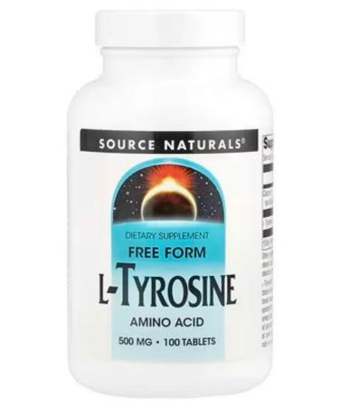 Source Naturals L - tyrosine l -tyrosin 500 mg 100 tab amino acids