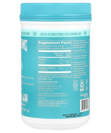 Vital Proteins Marine Collagen Sea Collagen of Peptides 221gr - Buy Online on GoSupps.com