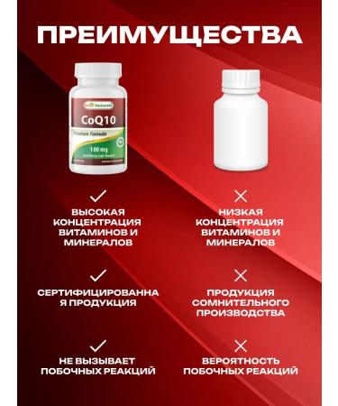 Best Naturals Coenzyme COQ10 100 mg 60 capsules - Buy Online on GoSupps.com