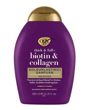 OGX Shampoo for volume with biotin and collagen 385ml - Buy Online on GoSupps.com