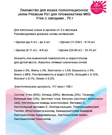 Japan Premium Pet A treat for the prevention of ICD dogs 70 g - Buy Online on GoSupps.com