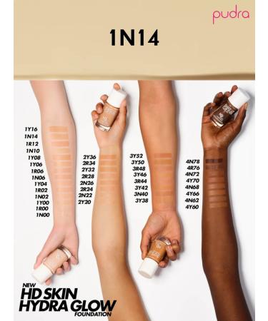 Make Up For Ever Tonal base HD Skin Hydra Glow 1N14 - Beige - Buy Online on GoSupps.com