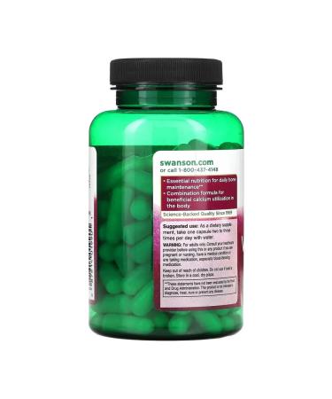 Swanson Calcium with vitamins d & k 100 capsules - Buy Online on GoSupps.com
