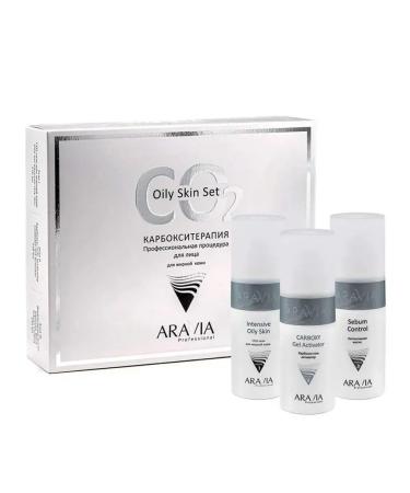 ARAVIA CO2 Oily Skin Set Facial Set 3x150 ml