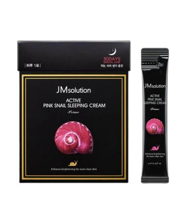 JMSolution Updating night cream mask with pink snail mucin