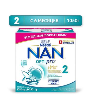 NAN 2 Optipro dry milk mixture 6-12 months. 1050g