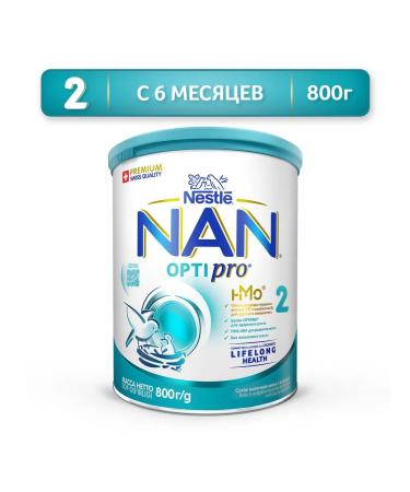 NAN 2 Optipro dry milk mixture 6-12 months. 800g