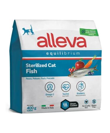 Alleva Feed for sterilized cats Ecvalibrium with fish 0.4 kg