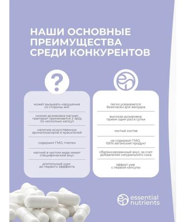 Essential Nutrients Magnesium B6 glycinate in capsules for women and men - Buy Online on GoSupps.com