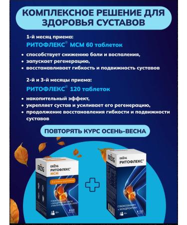 Erzig Glucosamine 500 + chondroitin 400 msm ritoflex - Buy Online on GoSupps.com