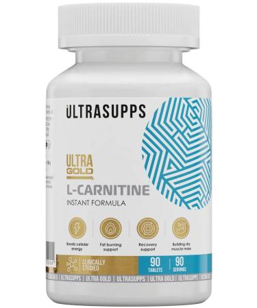 UltraSupps Ultra Gold L-Carnitine 500 Mg 90 tablets - Buy Online on GoSupps.com