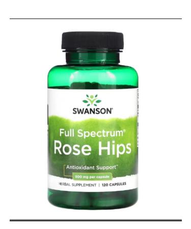 Swanson Natural rosehip capsule 120 pcs - Buy Online on GoSupps.com
